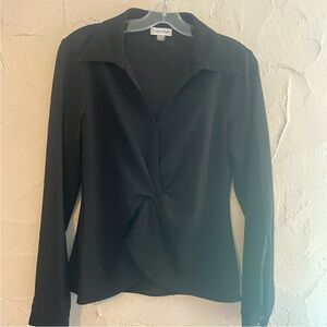 Calvin Klein Women's Black Top Size Medium